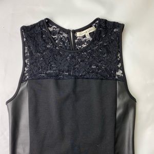 Robbi and Nikki Dress W/ Lace and faux leather👌💕